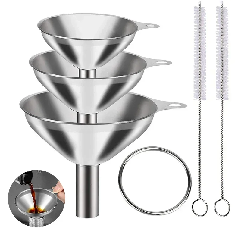 Kitchen Baking Essentials - 3/5 szt. Zestaw lejków kuchennych ze