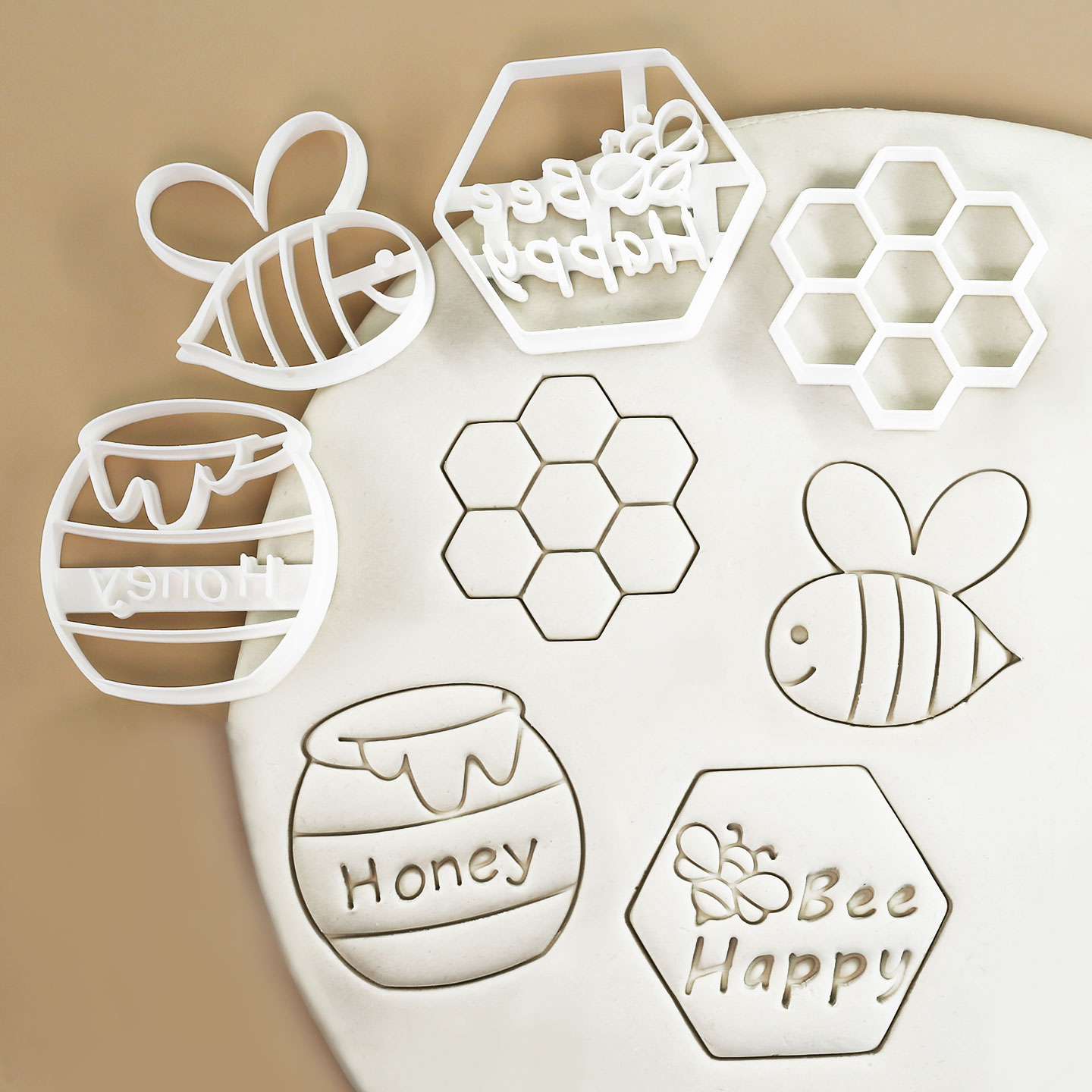 Kitchen Baking Cookies - 4 szt. Wykrawacze do ciastek z