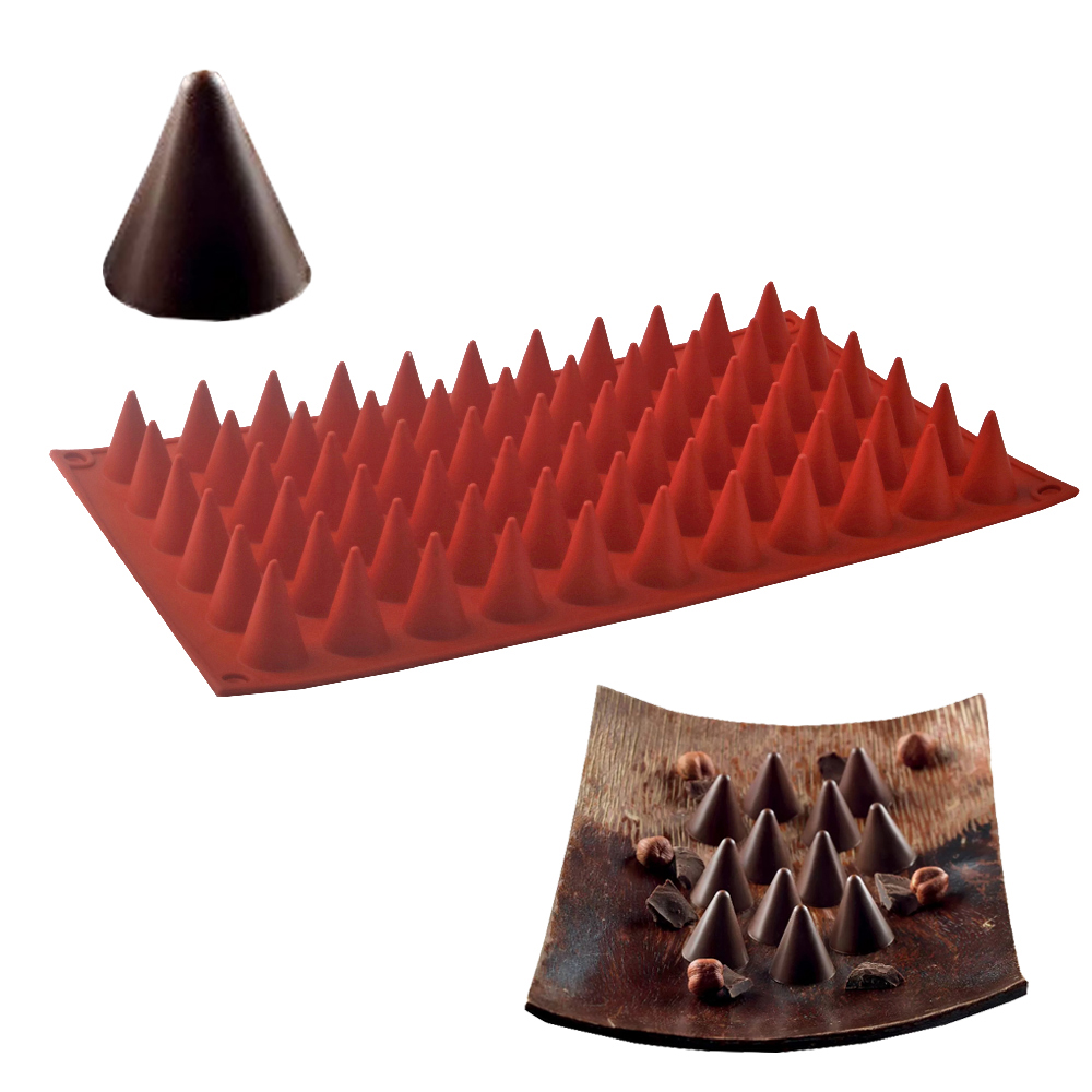 Kitchen Accessories For Baking - 66-Cell Cone Chocolate Baking Mold Food