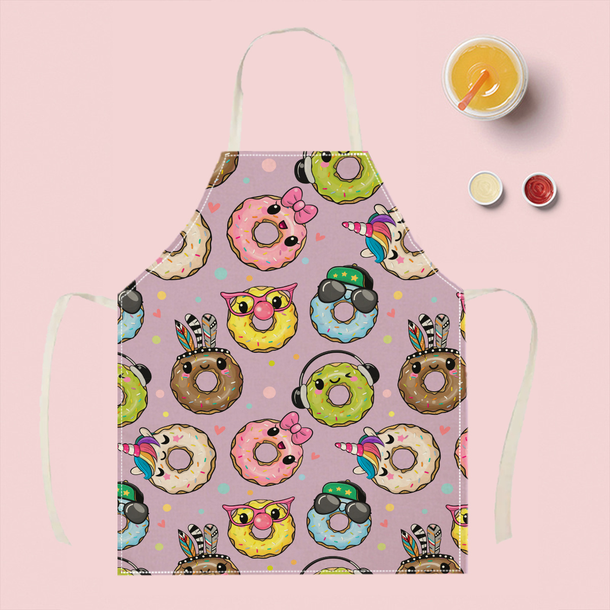 Kitchen Baking Area Ideas - 1 szt. Uroczy fartuch z kreskówkowym