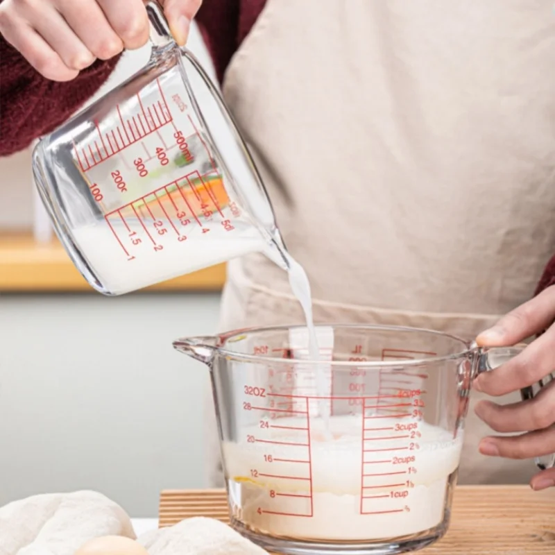 Kitchen Baking Essentials - Szklana miarka 2/4 filiżanki do pieczenia