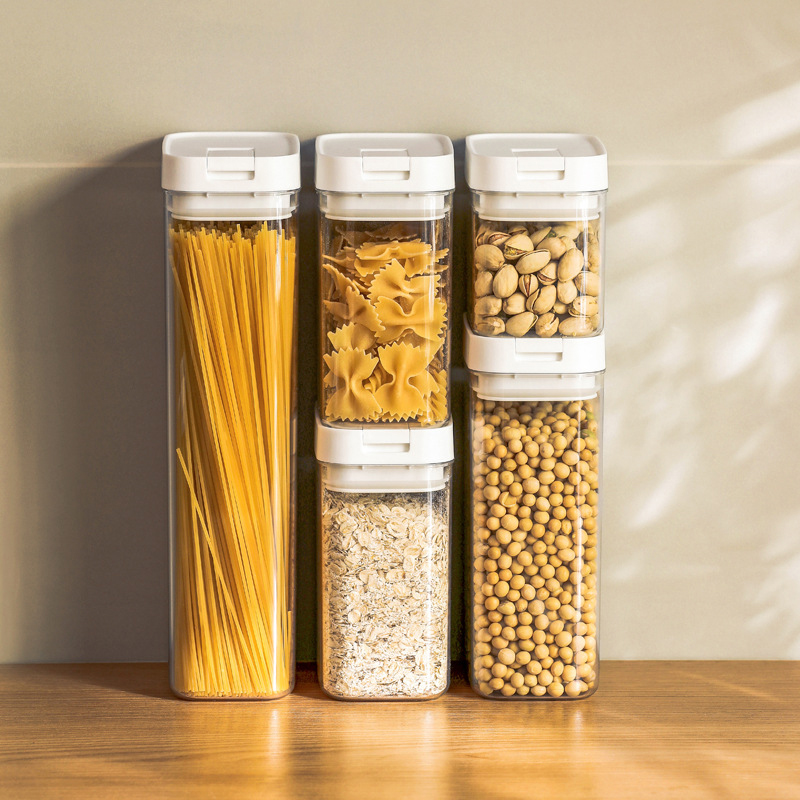 Kitchen Bank - Pudełko do przechowywania makaronu Przezroczysty plastikowy