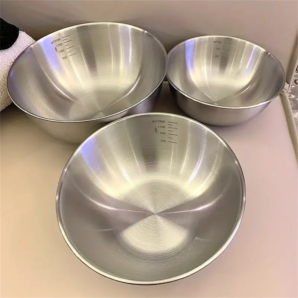 Kitchen Baking Essentials - Zestaw 1-3 misek ze stali nierdzewnej