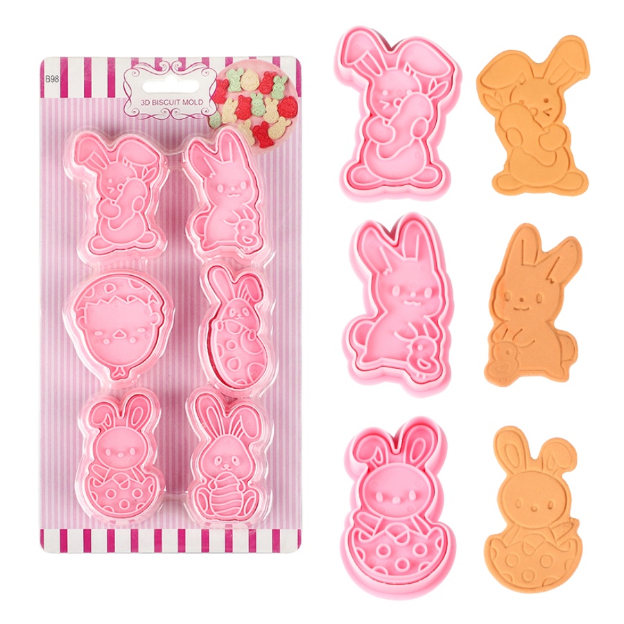 Kitchen Accessories For Baking - 6 sztuk/zestaw zając wielkanocny foremki do