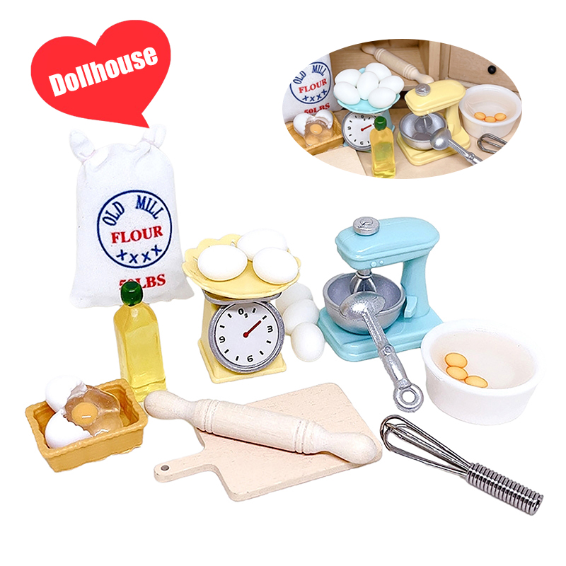 Kitchen Baking Tools - 1 Zestaw 1:12 Miniaturowe Akcesoria do