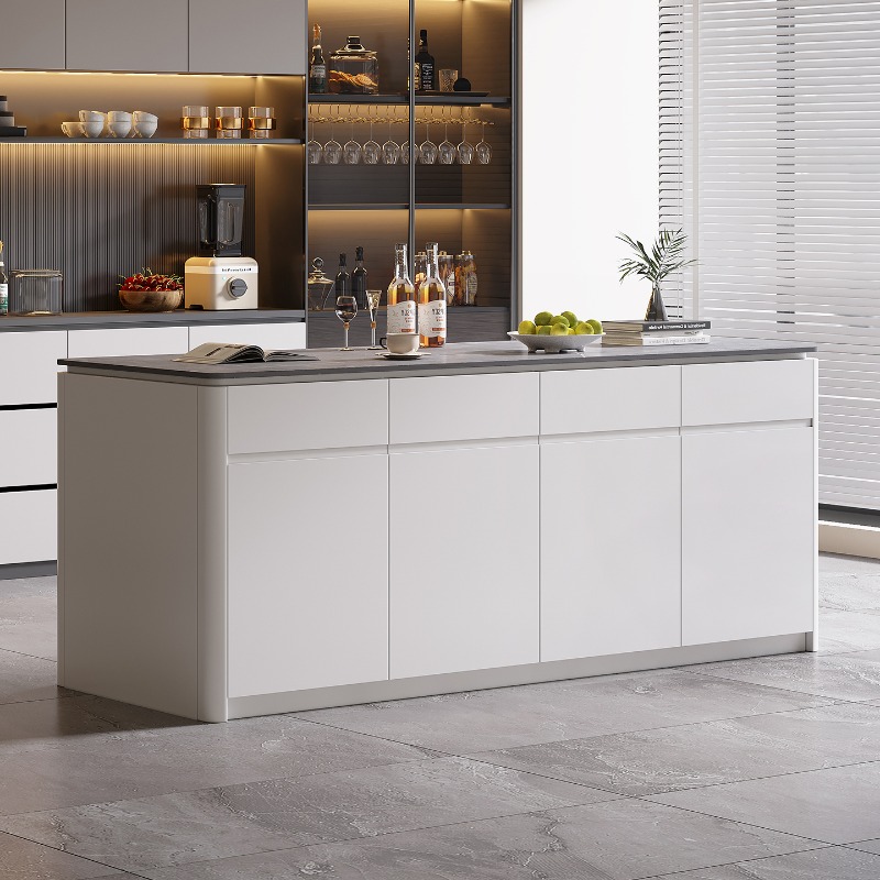 Kitchen Island Baking Table - Ostrożny wyspa kuchenna szafka pojedyncza lekka