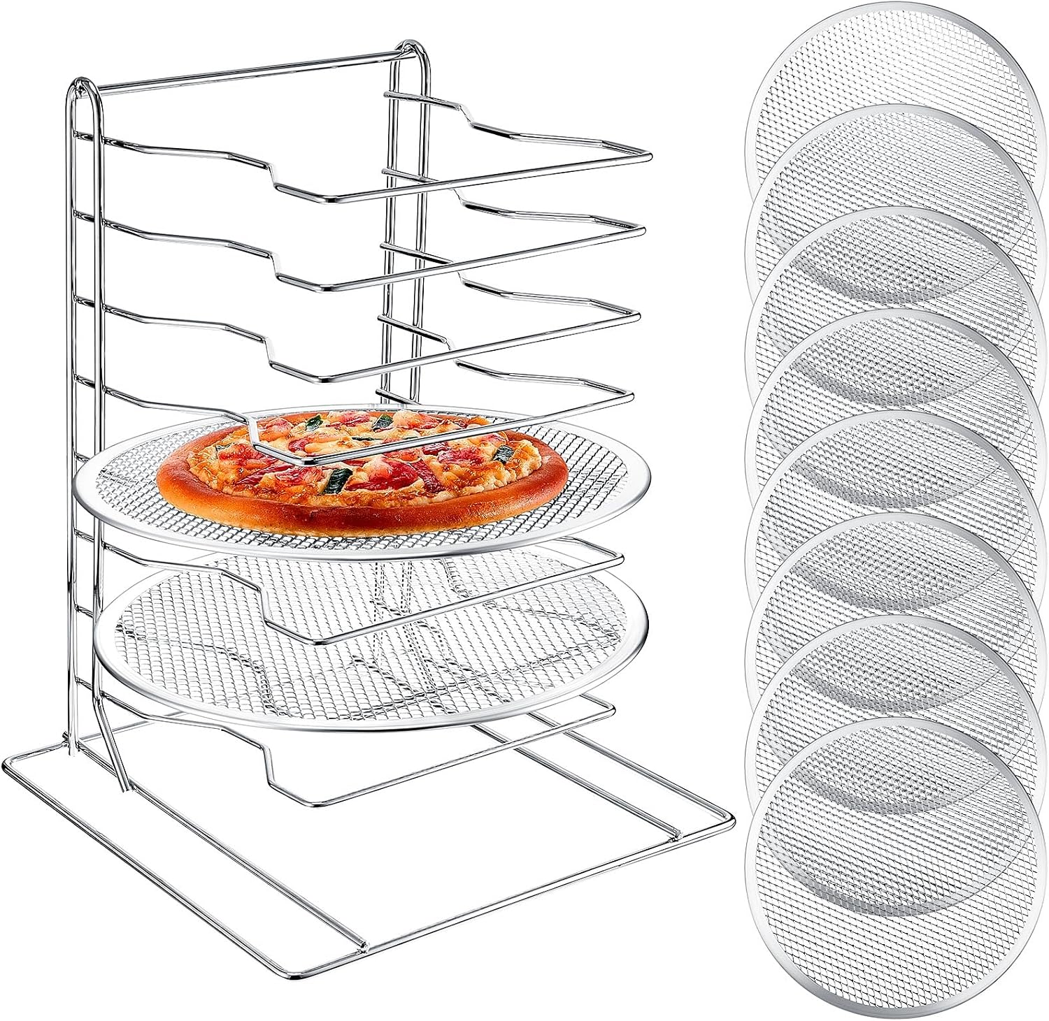 Stojak na pizzę z 8 poziomami  – Kitchen Baking Pan recenzja i cena
