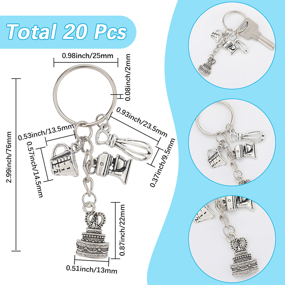 1 pudełko 20 szt. breloczków d – Kitchen Baking Tools recenzja i cena