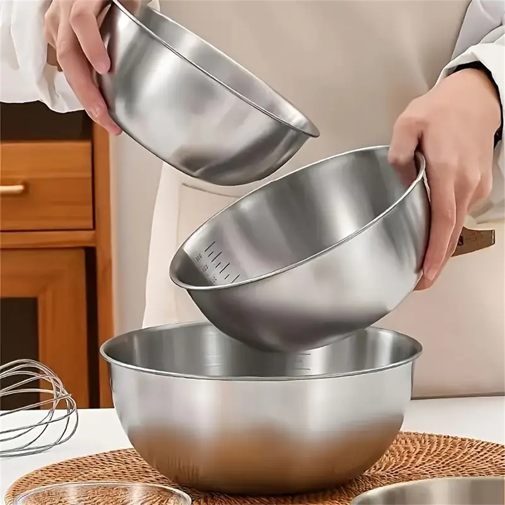 Zestaw 1-3 misek ze stali nier – Kitchen Baking Essentials recenzja i cena