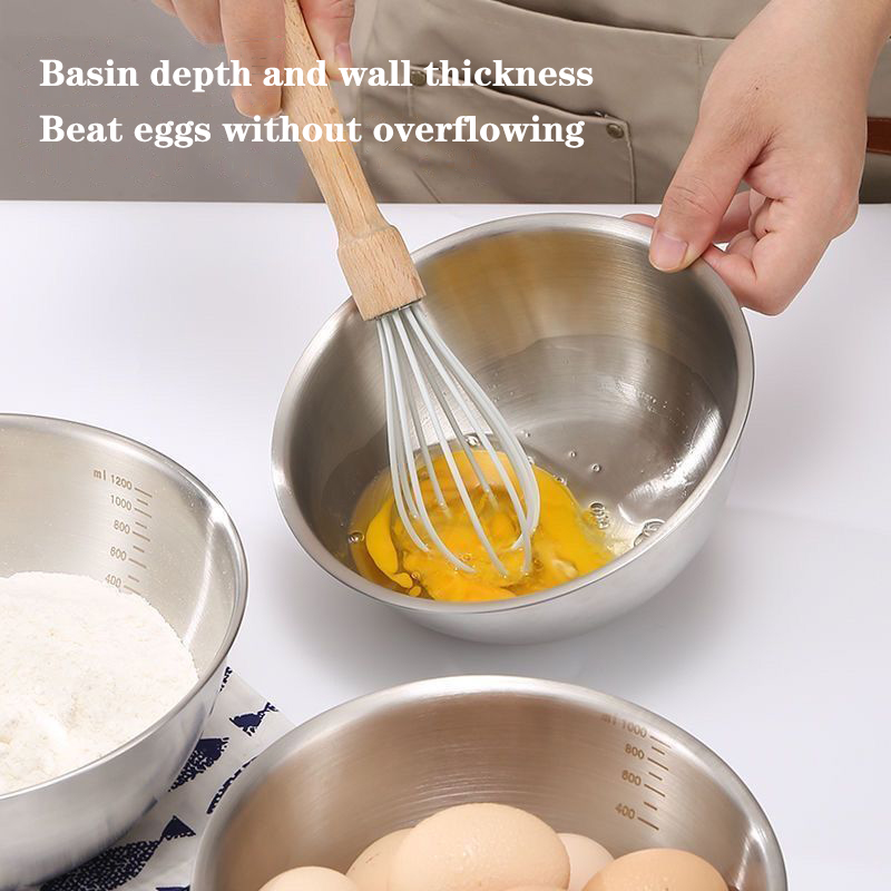 1 szt. Zestaw misek ze stali n – Kitchen Baking Essentials recenzja i cena