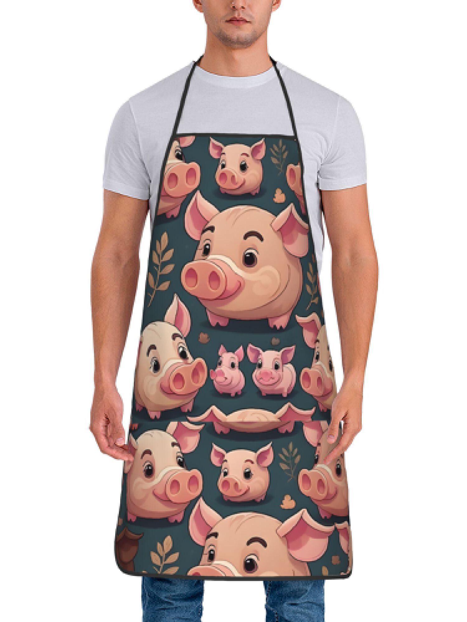 1 sztuka retro różowego fartuc – Kitchen Baking Area Ideas recenzja i cena