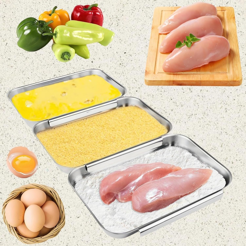 3-częściowy zestaw tac na przy – Kitchen Baking Station recenzja i cena